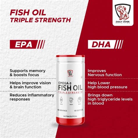 Daily Dose Omega 3 Fish Oil Triple Strength 247 Nutrition