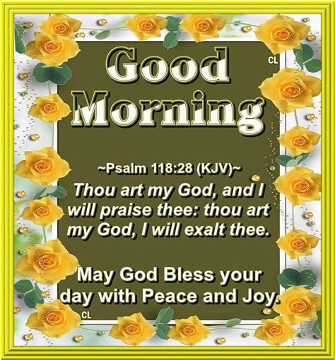 Good Morning May God Bless Your Day With Peace And Joy Pictures