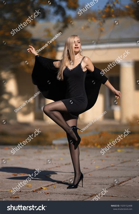 Beautiful Blonde Woman Perfect Legs Pantyhose Stock Photo Shutterstock