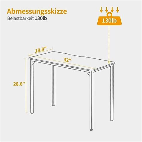 Snapklik CubiCubi Computer Desk 32 Inch Home Office Writing