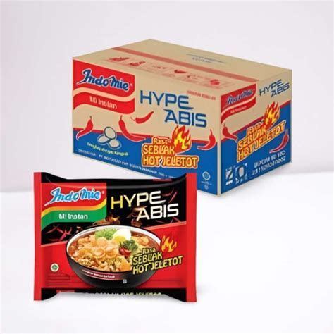 Jual Per Dus Mi Instant Hype Abis Seblak Hot Jeletot Indomie 1 Dus Isi