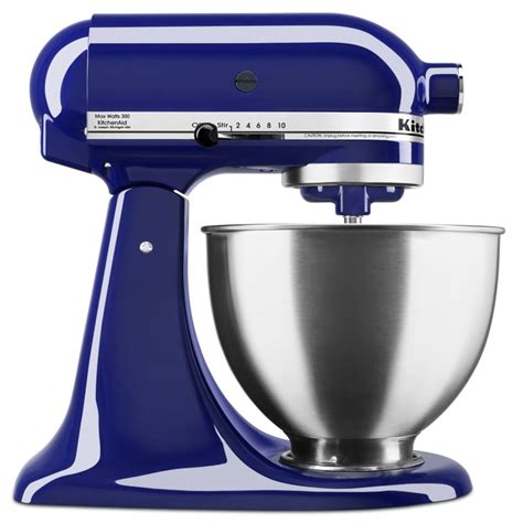 KitchenAid Deluxe 4.5 Quart Tilt-Head Cobalt Blue Stand Mixer | The