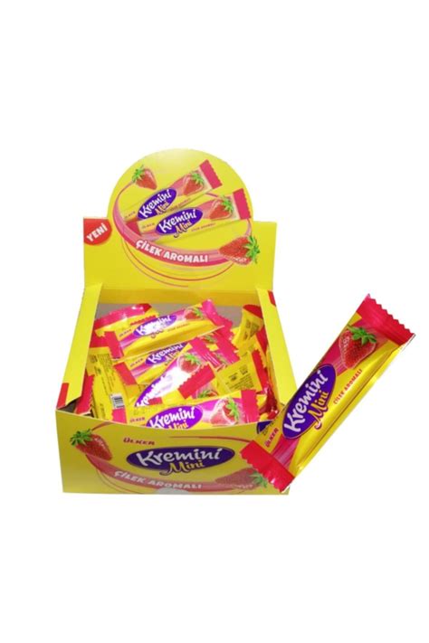 Ülker Kremini Mini Çilek Aromalı Şekerleme 7 Gr X 50'li Fiyatı ...