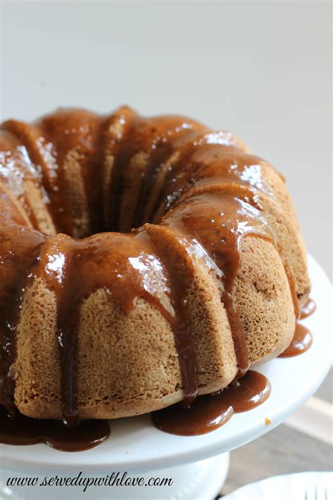 Served Up With Love Caramel Apple Pound Cake