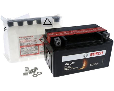 Batterie 12V - 6Ah BOSCH YTX7A-BS - BS-0092M60070