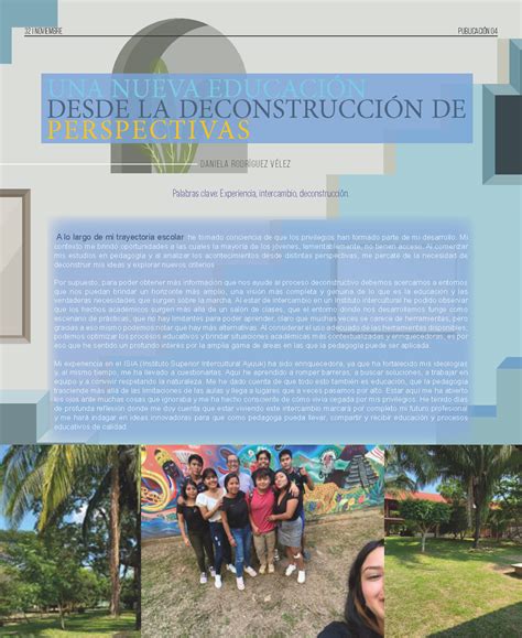 Una Nueva Educaci N Desde La Deconstrucci N De Perspectivas Revista