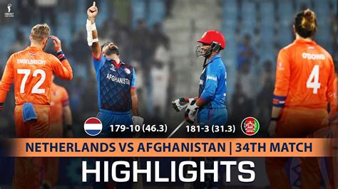 Netherlands Vs Afghanistan 34th Match FULL HIGHLIGHTS WC 2023 AFG