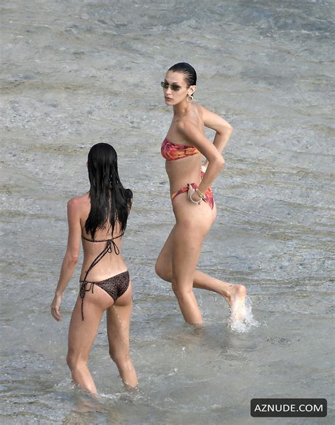 Bella Hadid Shows Off Her Incredible Physique On A Tiny Bikini While Enjoying The Caribbean Sun