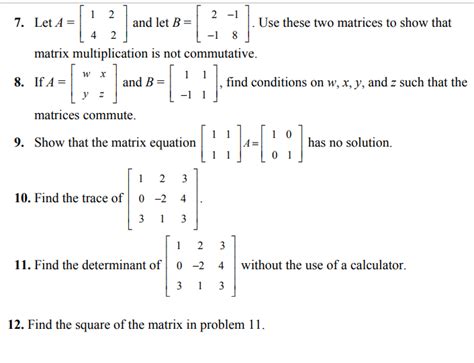 Solved Et A 1 2 4 2 ⎡ ⎣ ⎢ ⎢ ⎤ ⎦ ⎥ ⎥ And Let B 2 −1 −1 8