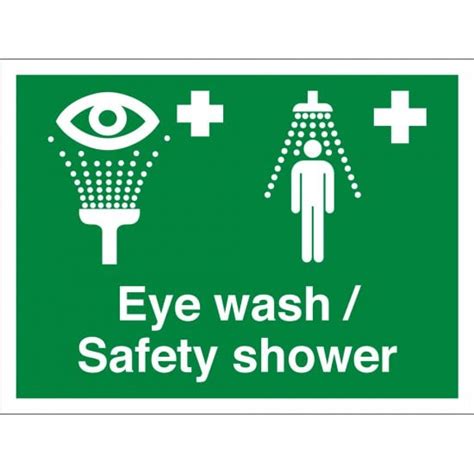 Material Mm Plastic Key Signs Emergency Eye Wash Signs