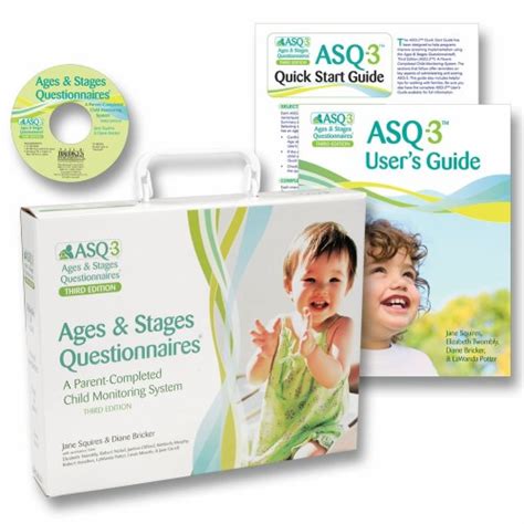 Ages Stages Questionnaires ASQ 3 Starter Kit Monaco Associates