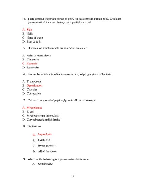 SOLUTION Microbiology Practice Exam Studypool