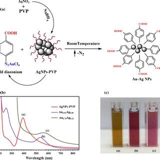 A Schematic Representation Of The Synthesis Of Auag Nps From