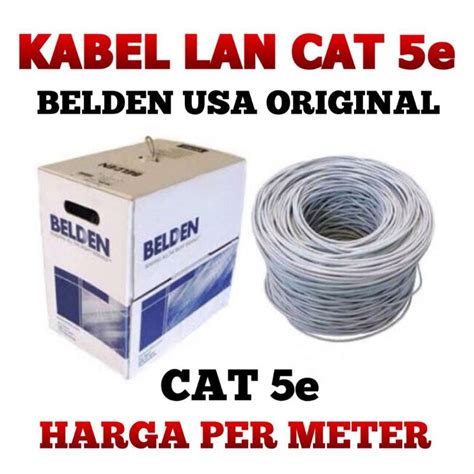 Kabel Lan Utp Belden Cat E Usa Original Termurah Eceran