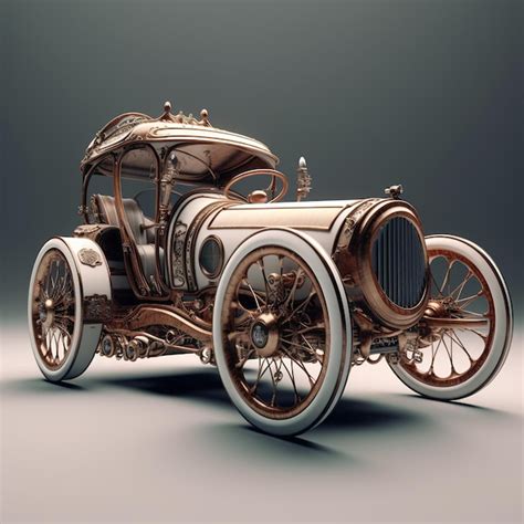 Premium Ai Image Steampunk Car