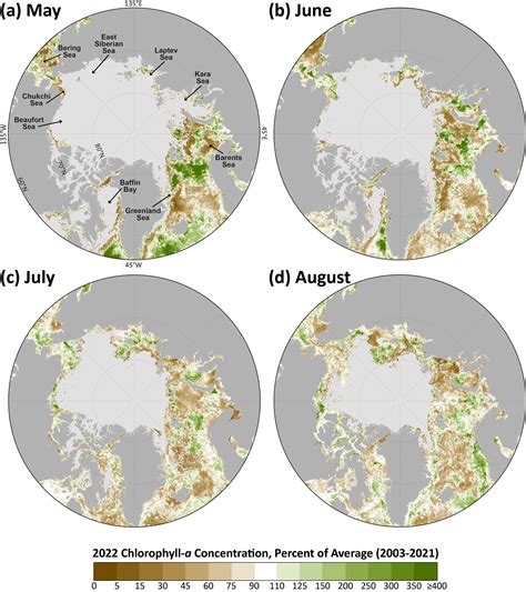 Arctic Ocean Primary Productivity: The Response of Marine Algae to ...