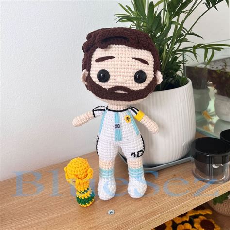 Lionel Messi Doll Messi Crochet Doll Amigurumi Doll World Soccer