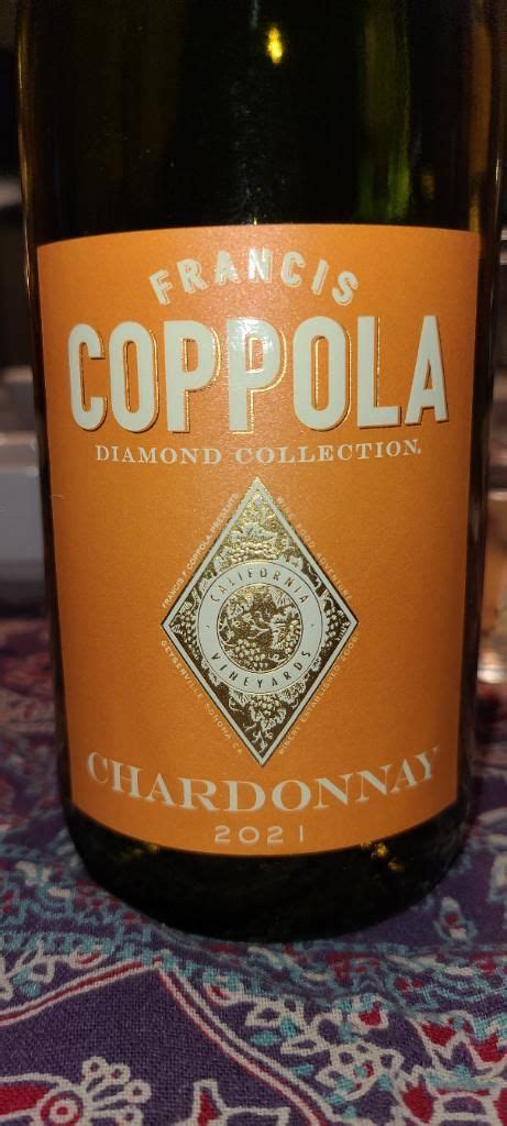 Francis Ford Coppola Chardonnay Diamond Collection Gold Label Usa