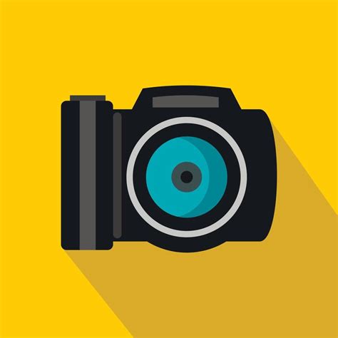 Camera Icon Flat Style 14649788 Vector Art At Vecteezy