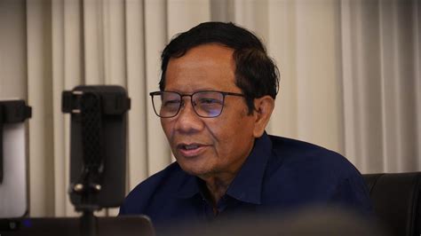 Mahfud Md Saya Mantan Menhan Tidak Ada Pertanyaan Ke Prabowo Yang