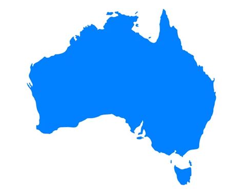 Australia Map Vector Images Depositphotos