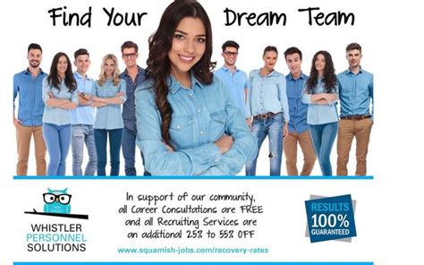 Find Your Dream Team By Whistler Personnel Solutions In Whistler Bc