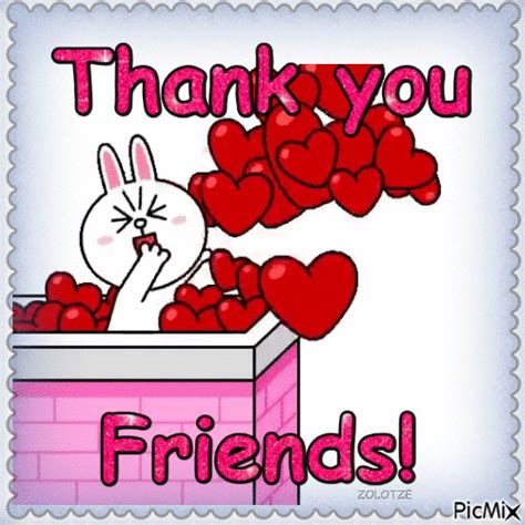 💗 Thank you friends! 💗 - Free animated GIF - PicMix