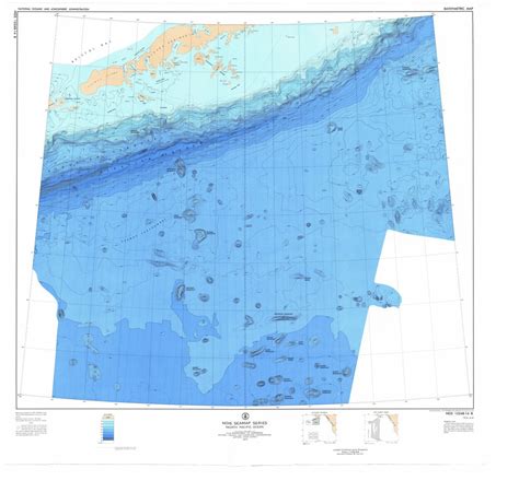 North Pacific Ocean (15248-14B) Map by National Oceanographic ...