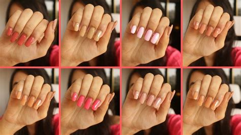 Favorite Nude Pink Nail Polishes Swatches YouTube