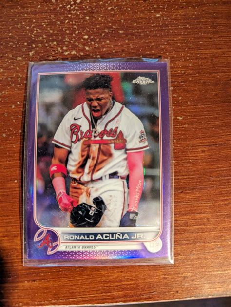 Topps Chrome Purple Refractor Atlanta Braves For Sale