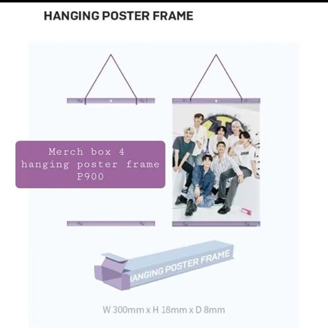 Bts Poster Hanging Frame Merch Box Hobbies Toys Memorabilia