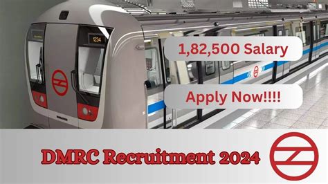 DMRC Recruitment 2024 Check Vacancies For General Manager Job