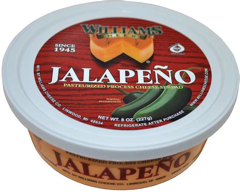 Jalapeno Cheddar Spread 8 Oz Williams Cheese