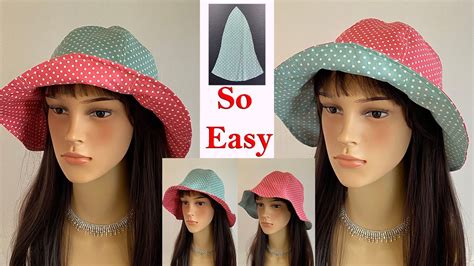 💖 Beautiful Summer Bucket Hat Cutting And Sewing Diy Fabric Hat