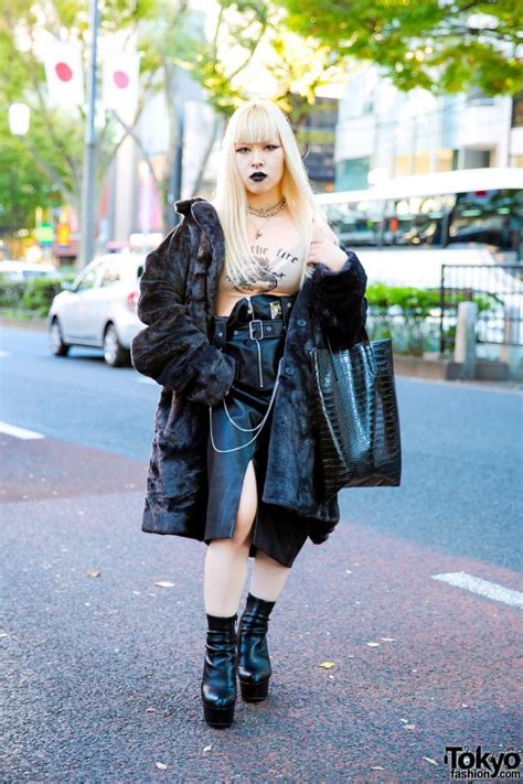 Leather Skirt Tokyo Fashion