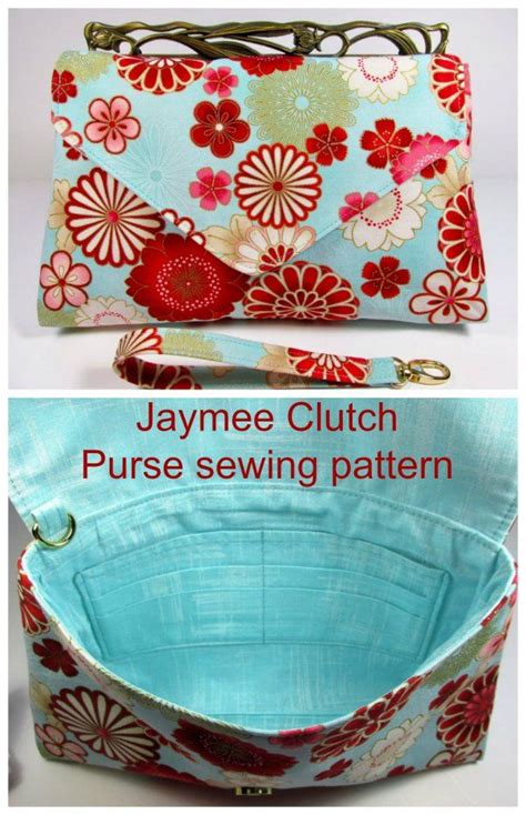 Jaymee Clutch Purse Sewing Pattern Sew Modern Bags Purse Sewing