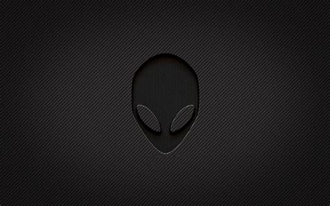 Alienware carbon logo, , grunge art, carbon background, creative ...