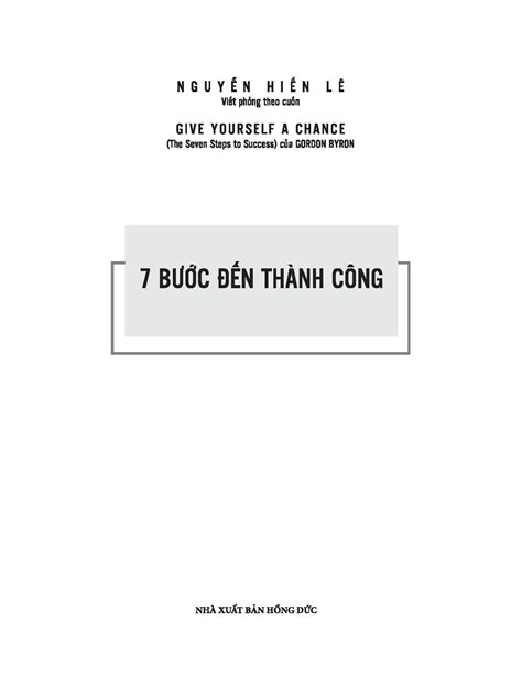 Tải Pdf 7 Bước Đến Thành Công Nguyễn Hiến Lê Pdf