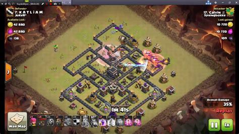 Th9 Lavaloon Attack Strategy Clan Wars Youtube