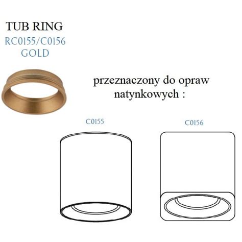 MAXLIGHT TUB RING GD RC0155 C0156 GOLD