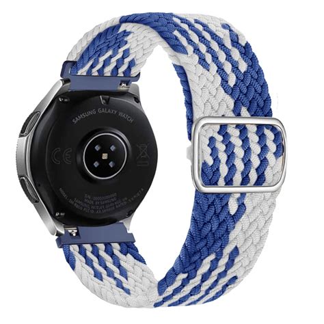 Fossil Gen Verstellbares Gewebtes Nylonarmband Blau Wei