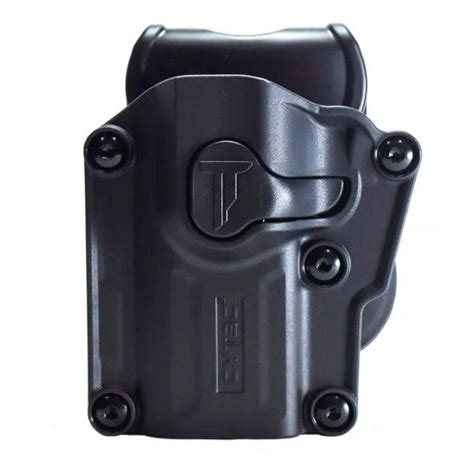 Coldre Externo Canhoto Universal Pistola Polimero Ref Cy Uhfsl Preto Na