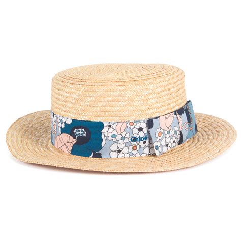 Chloe Girls Straw Boater Hat With Crazy Daisy Ribbon — Bambinifashioncom