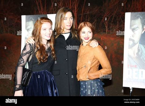 From Left Annalise Basso Julianne Nicholson And Allie Gonino Arrive At La Premiere Screening