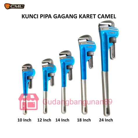 Jual Kunci Pipa Heavy Duty Lapis Karet Inch Camel Kunci Pipa Pipe