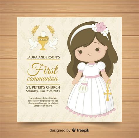 Free 9 First Communion Invitation Designs In Psd Ai