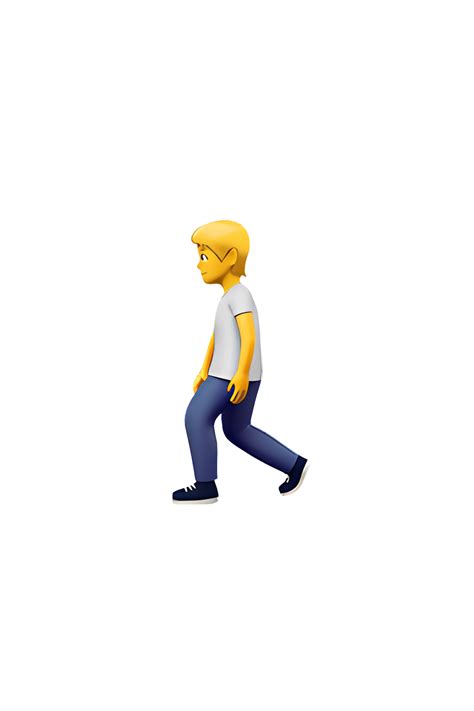 🚶 Person Walking Emoji | Emoji man, Emoji, Person png