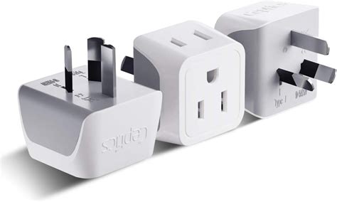 Orei Usa To Australia Power Adapter Type I Plug Adapter Compatible With Australia