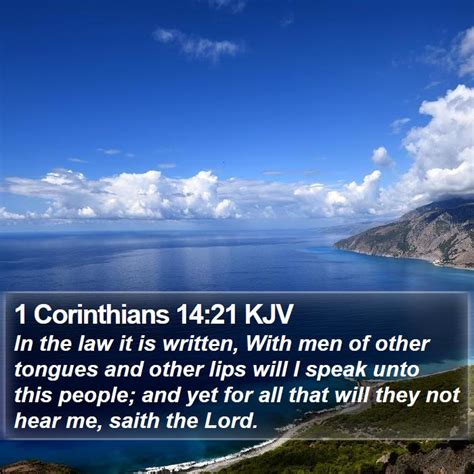 1 Corinthians 14 21 Kjv Bible Verse Images