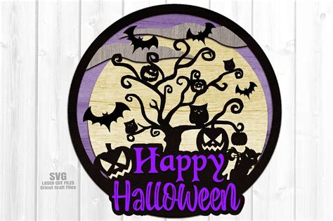 Happy Halloween SVG Spooky SVG Laser Cut Files